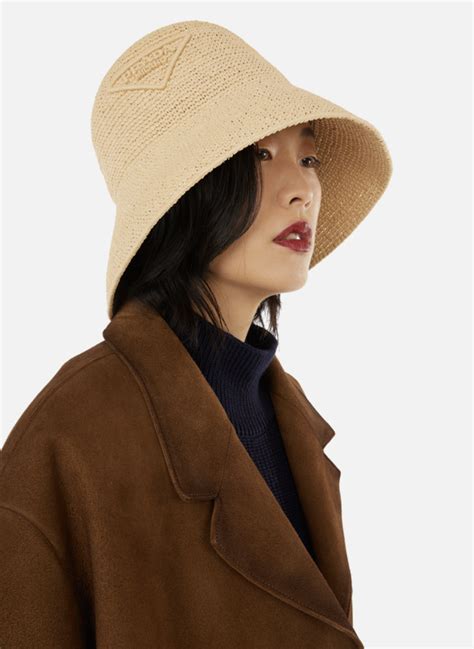 chapeau de paille prada|Chapeaux, bonnets & casquettes Prada pour femme .